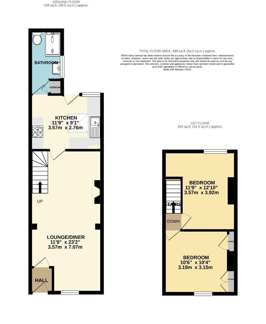 Floorplans For Pembroke Street, York, YO30 7BB