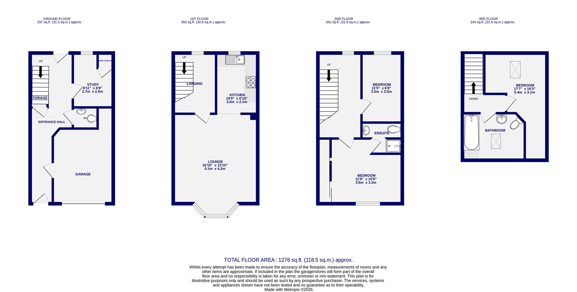 Floorplans For Dewsbury Court, York, YO1 6LH