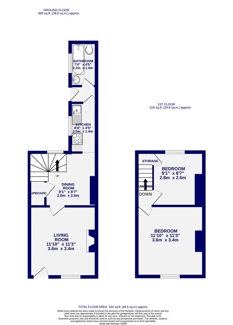 Floorplans For Nelson Street, York, YO31 8NJ