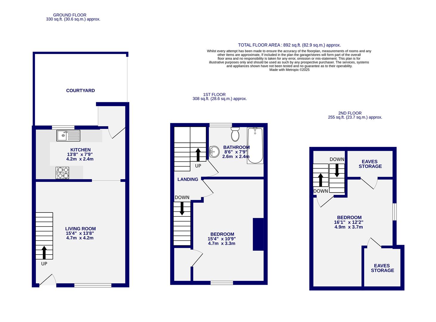 Floorplans For Main Street, Fulford, York