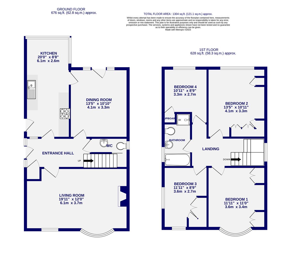 Floorplans For Eastfield Avenue, Haxby, York, YO32 2EZ