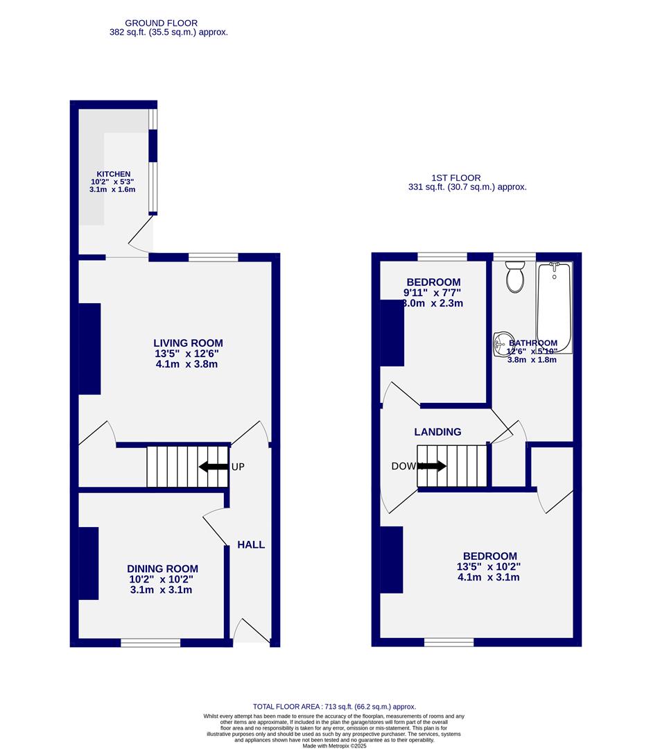 Floorplans For Frances Street, Off Fulford Road, York, YO10 4DP