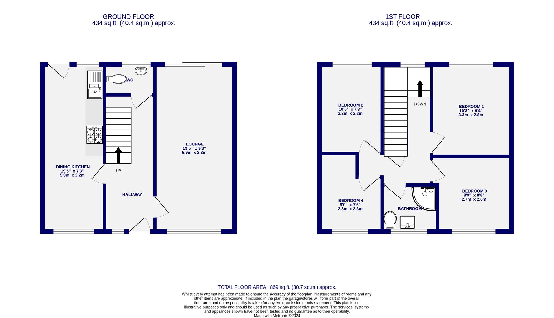 Floorplans For Hatfield Walk, Foxwood, York, YO24 3LX