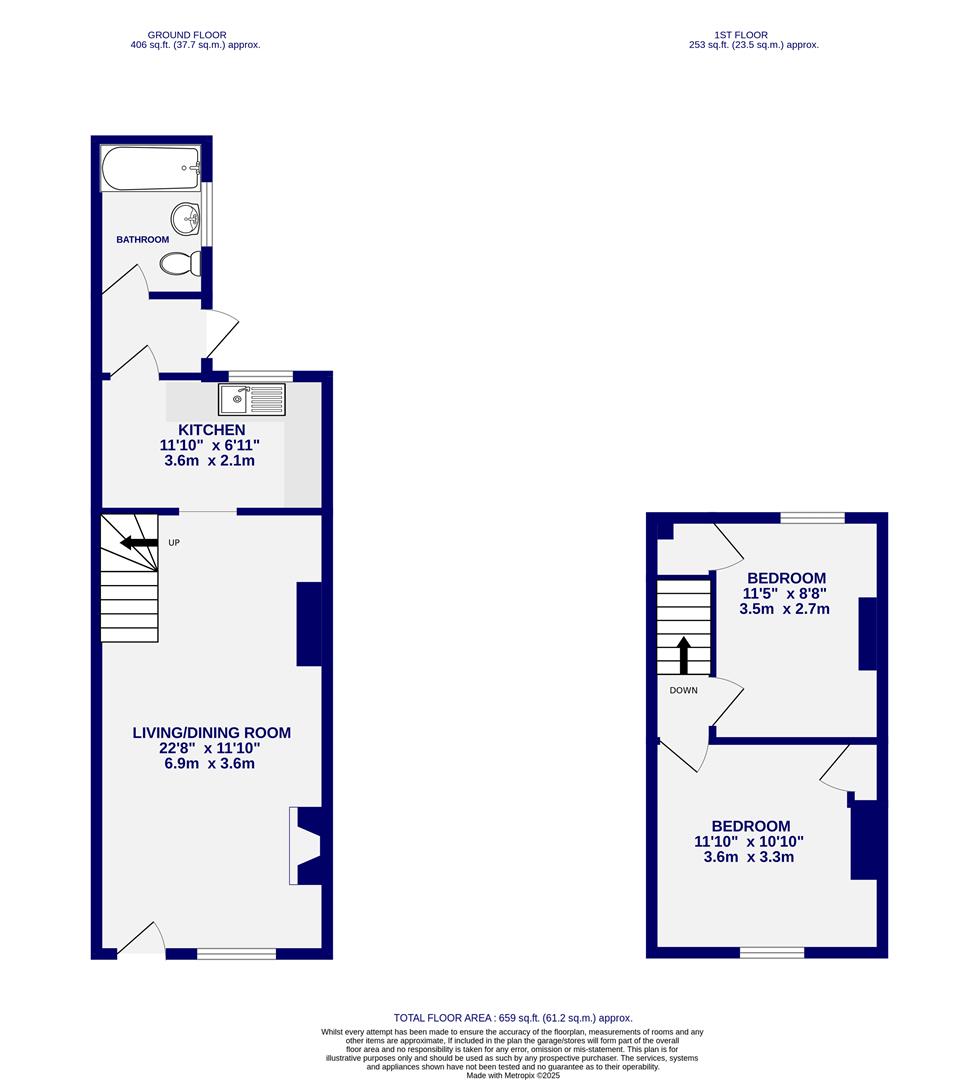 Floorplans For Rosslyn Street, York, YO30 6LG