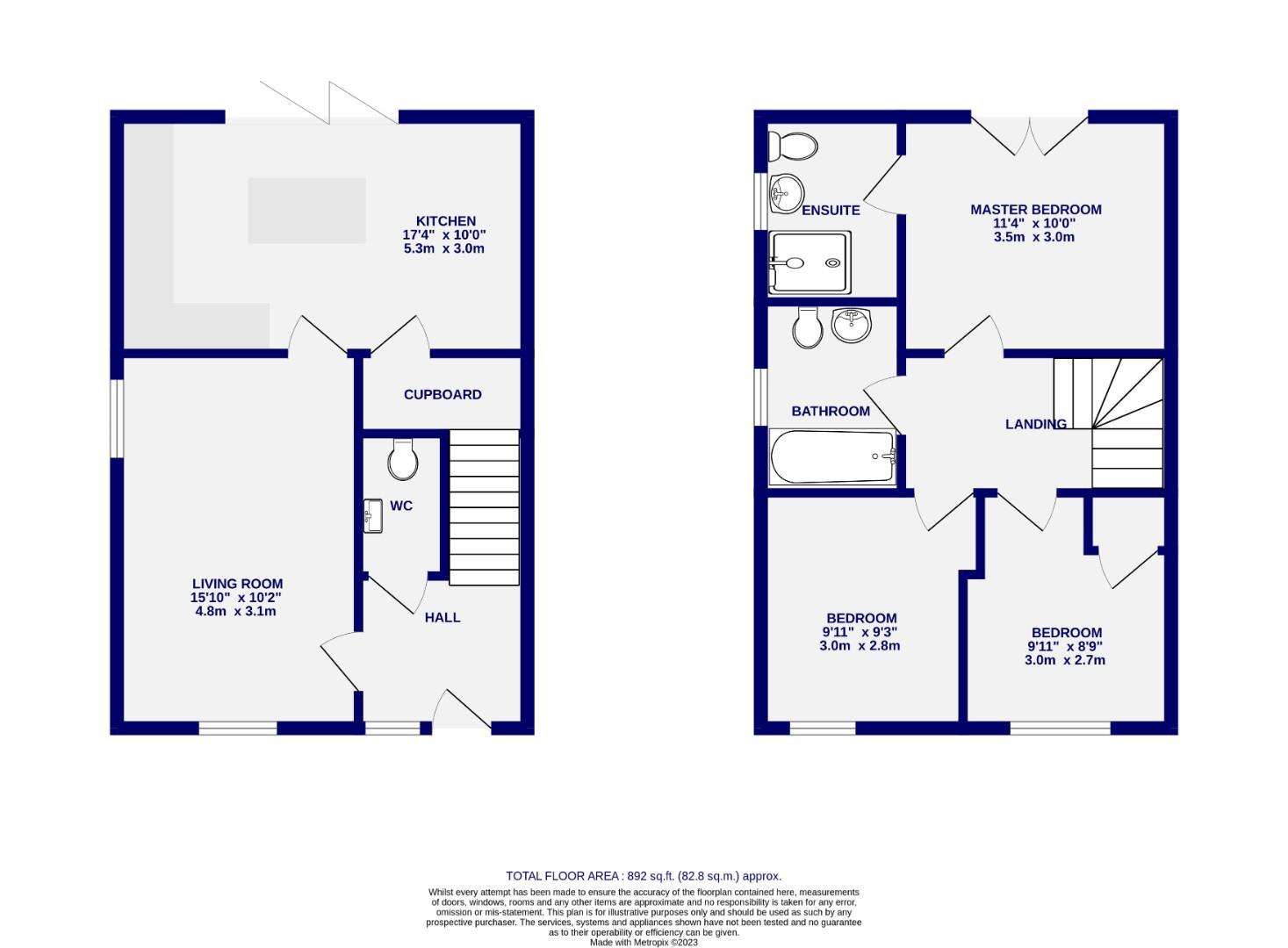 Floorplans For Grosvenor Road, Off Bootham, York