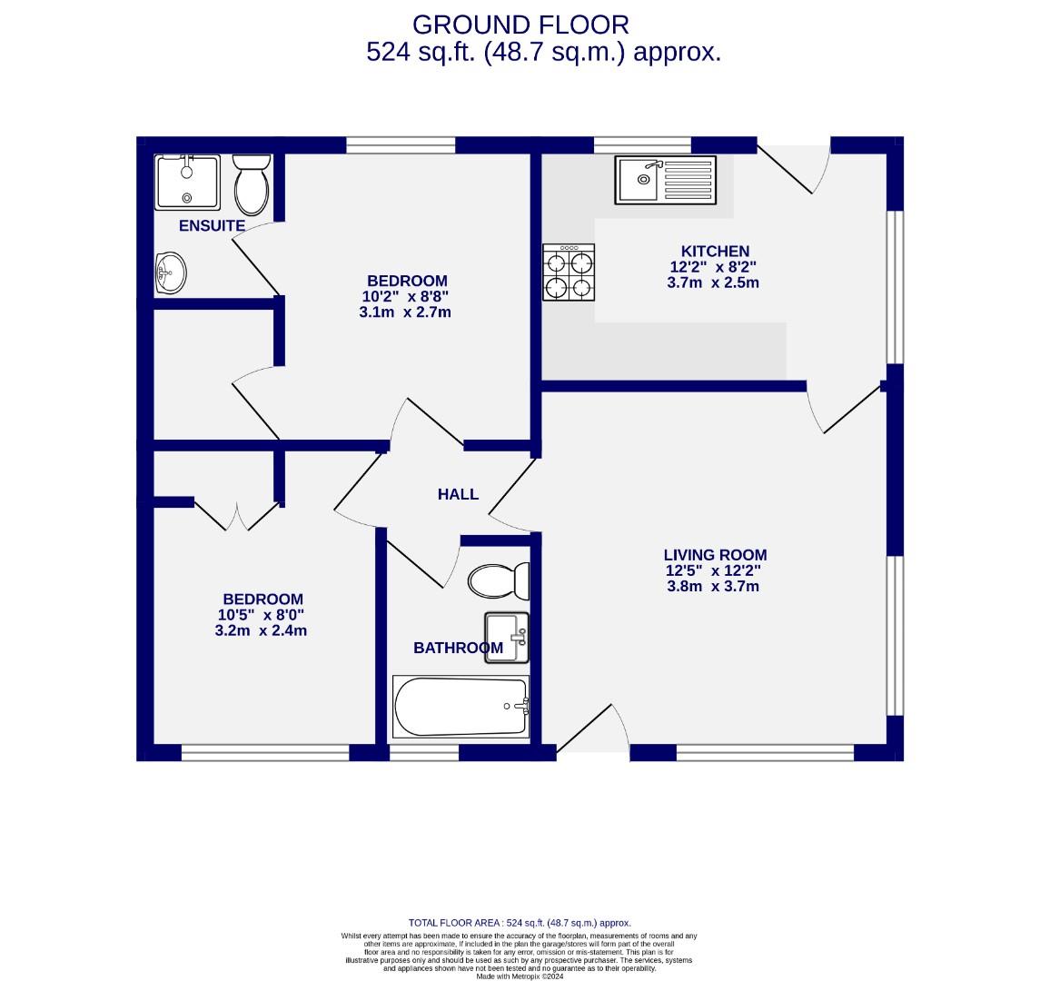 Floorplans For The Crescent, Acaster Malbis, YORK