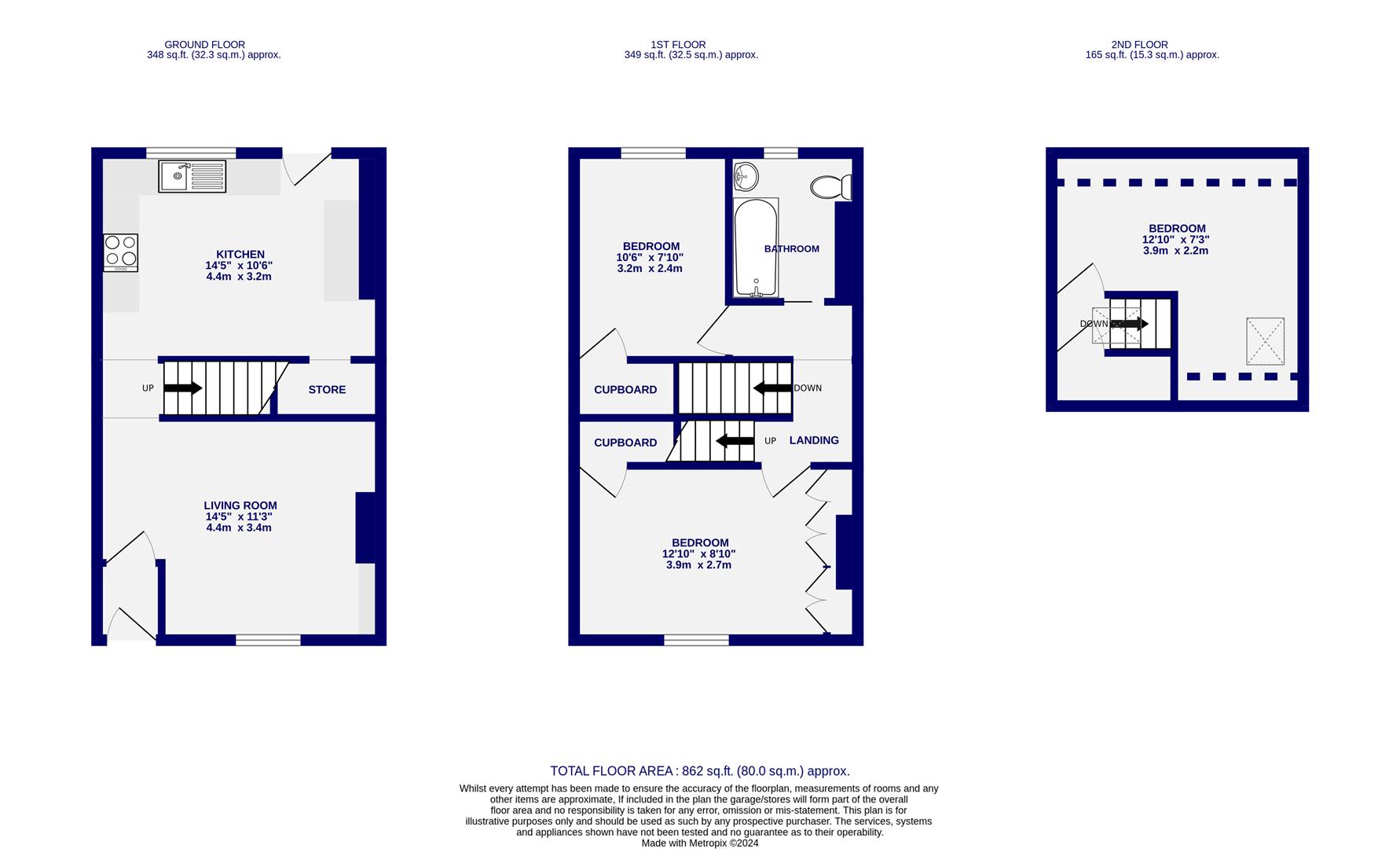 Floorplans For Buckingham Street, Bishophill, York, YO1 6DW
