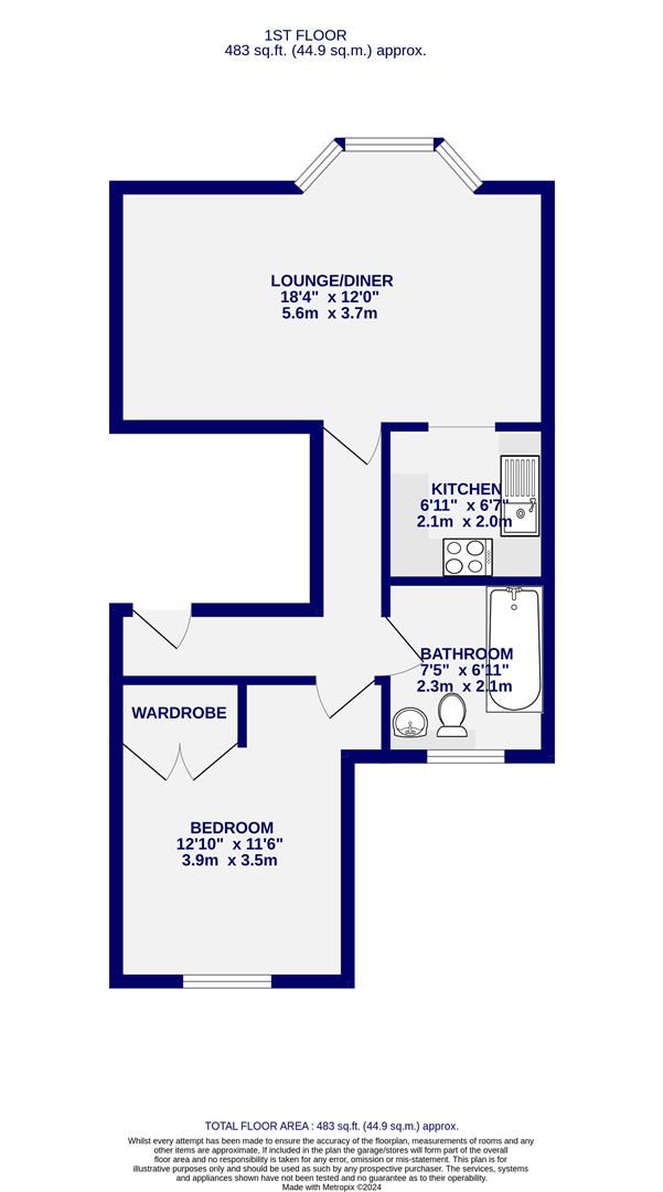 Floorplans For M C House, Cromer Street, York, YO30 6DL