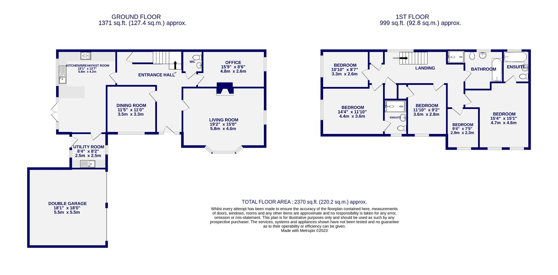 Floorplans For Main Street, Skipwith, Near York