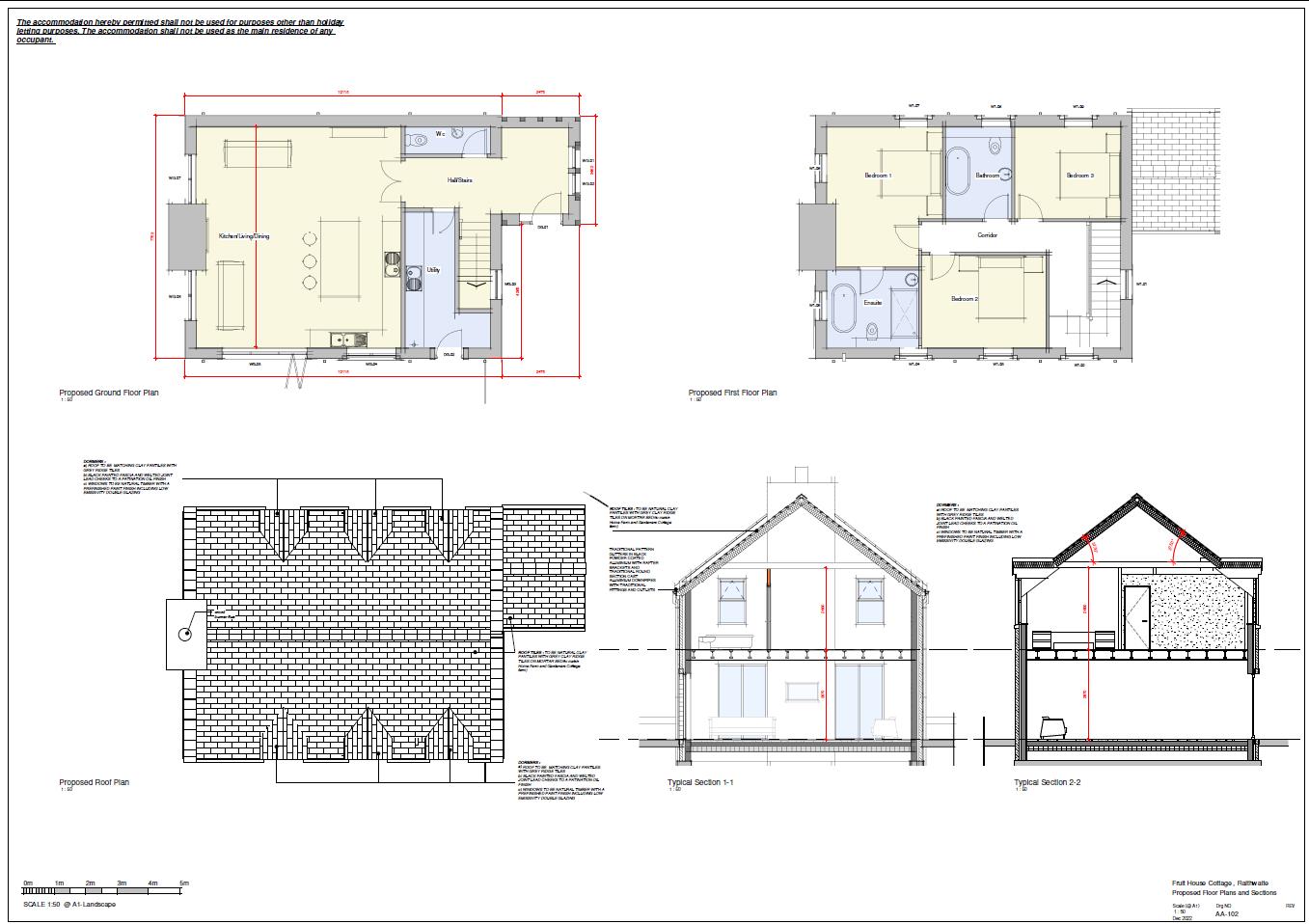 Floorplans For Raithwaite, Whitby, Yorkshire