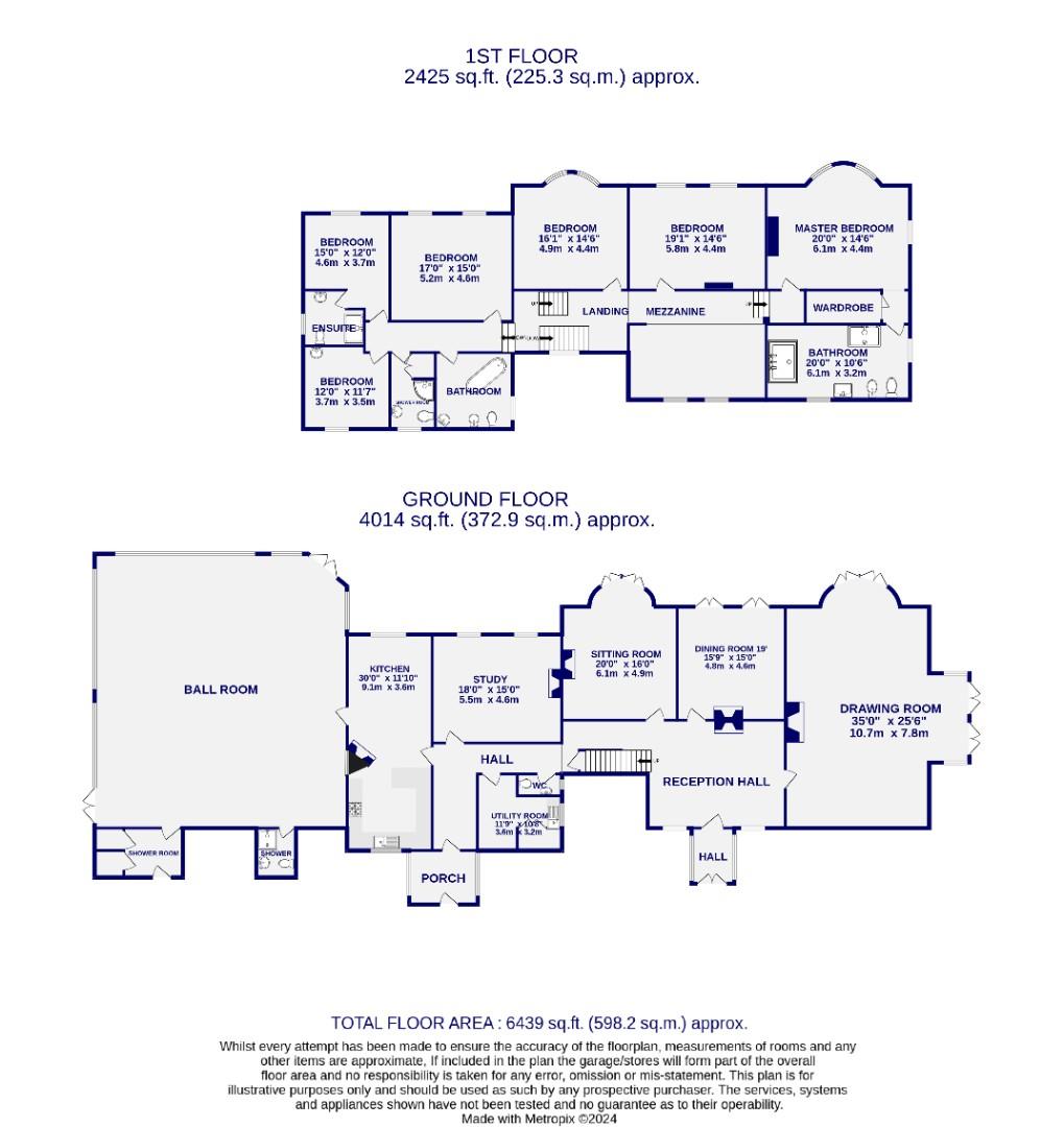 Floorplans For Blackwood Hall, Skipwith, York