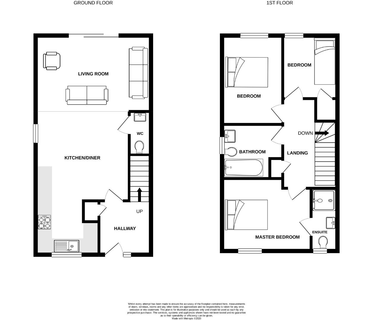 Floorplans For The Fern, Plot 100 Lowfield Green, Acomb, York