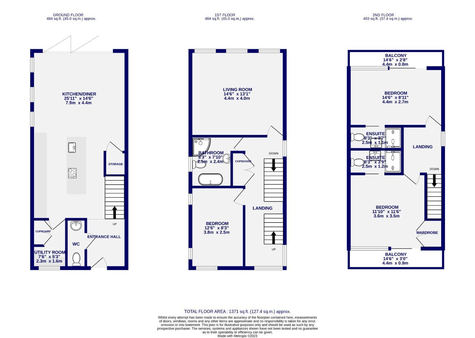 Floorplans For Rosemary Road, Lowfields Green, York, YO24 3FN