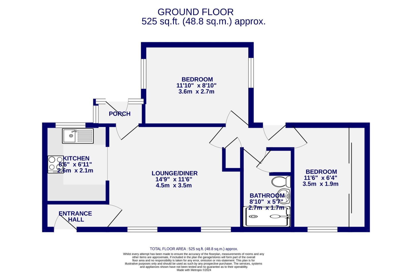 Floorplans For Front Street, Acomb, York