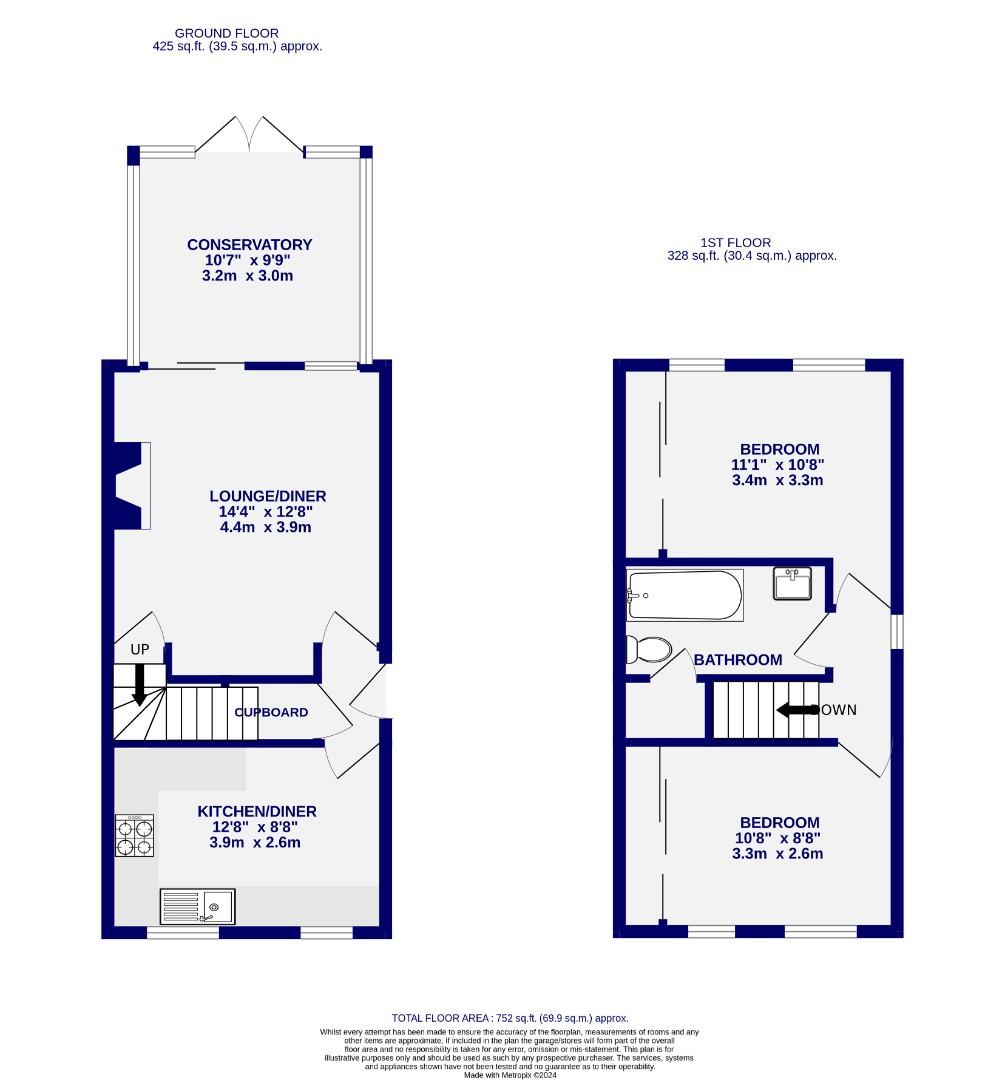 Floorplans For Waterman Court, Acomb, York