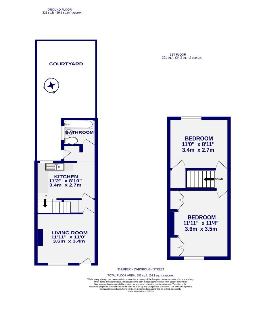 Floorplans For Upper Newborough Street, York