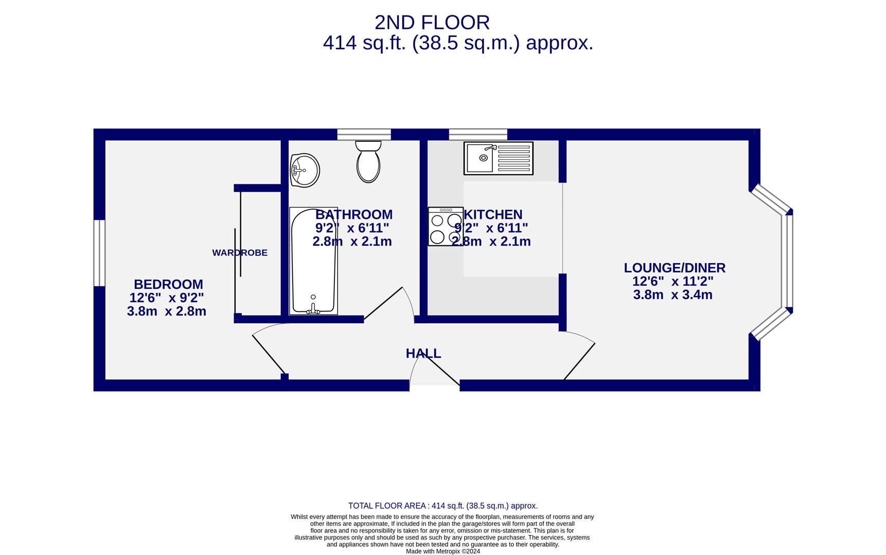 Floorplans For M C House, Cromer Street, York