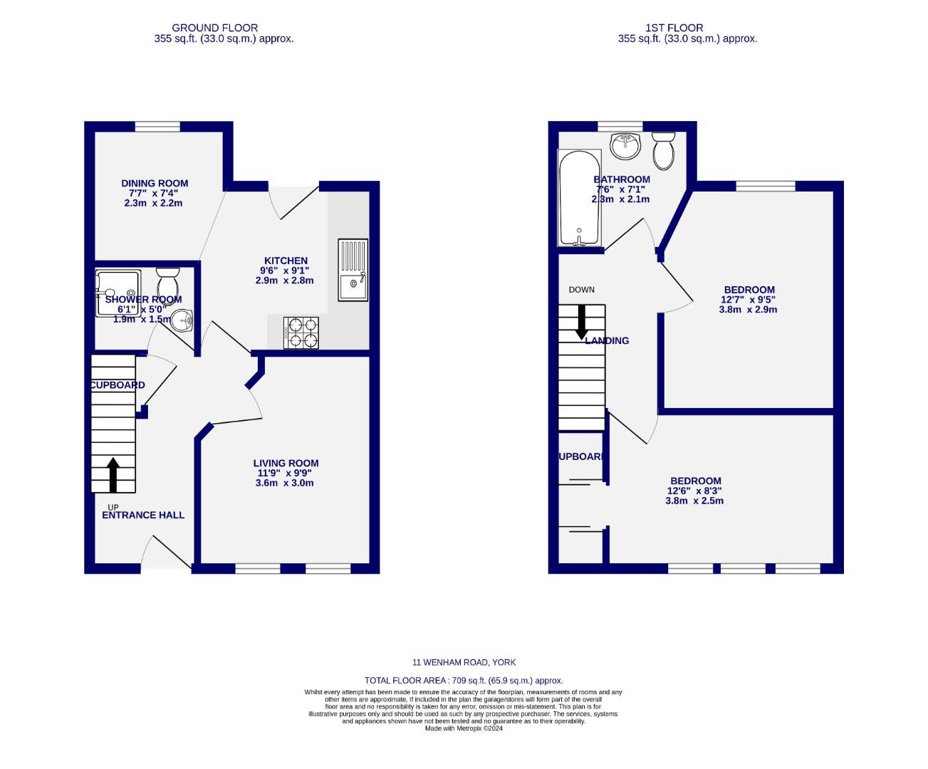 Floorplans For Wenham Road, Foxwood, York