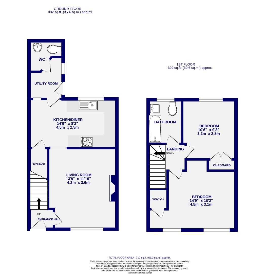 Floorplans For Chapelfields Road, Acomb, YORK