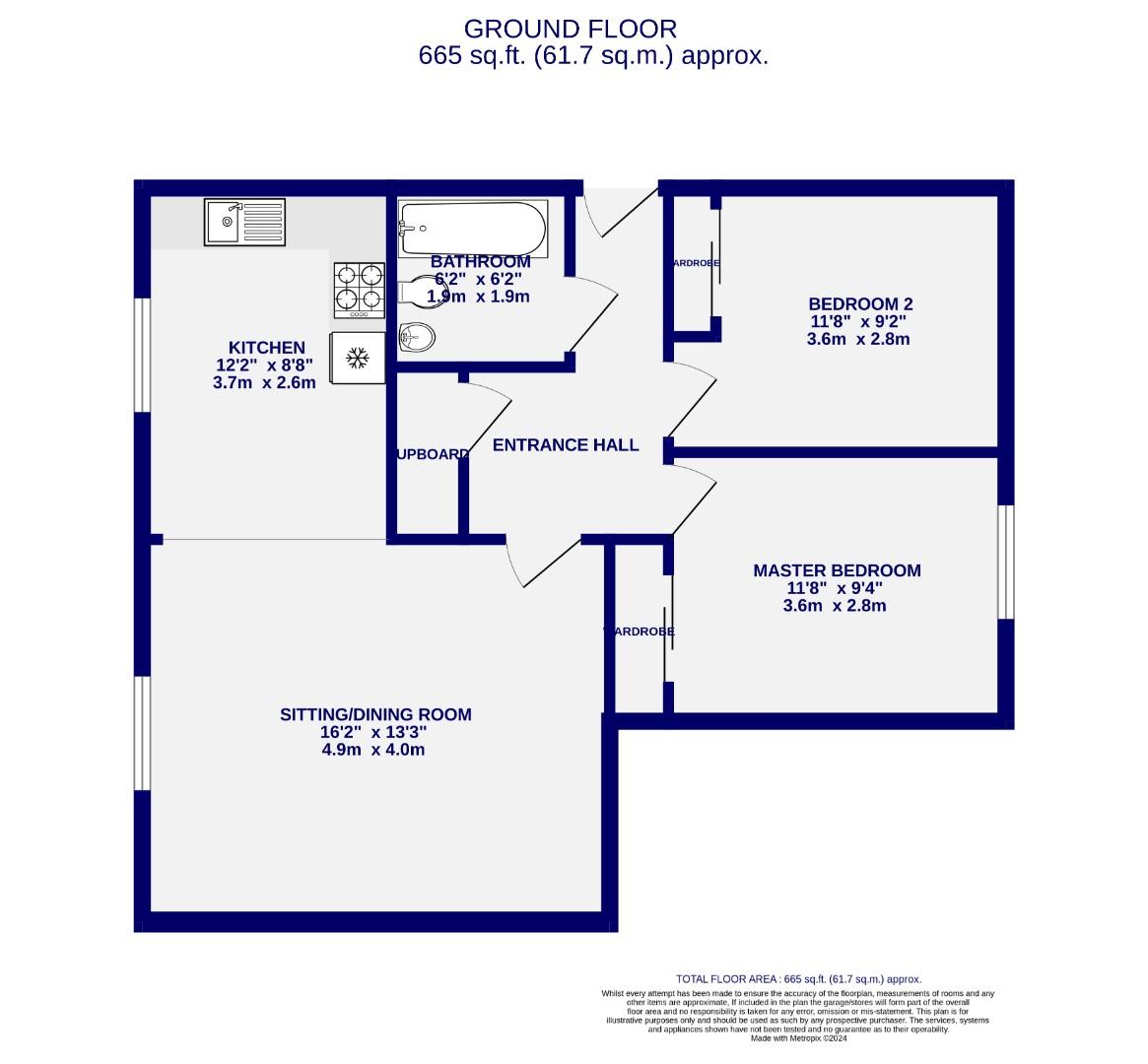 Floorplans For Smeed House, Birch Close, Huntington, York