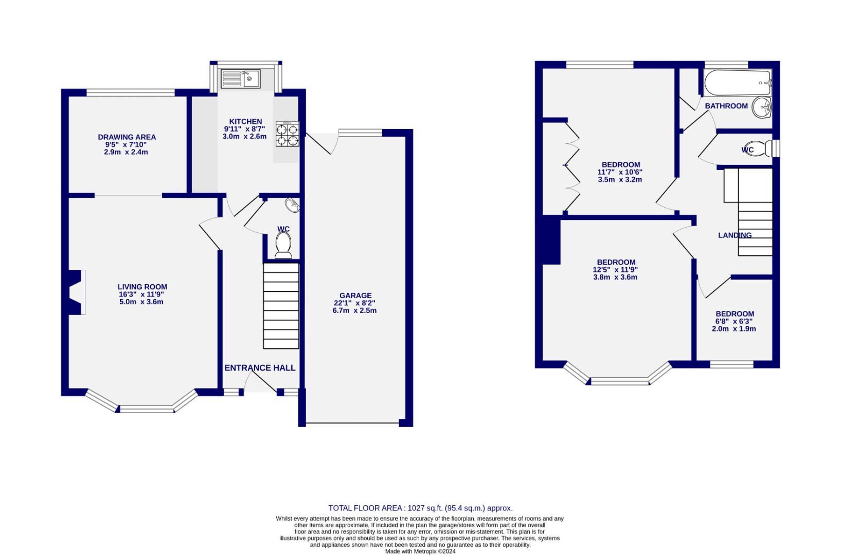 Floorplans For Bedale Avenue, York