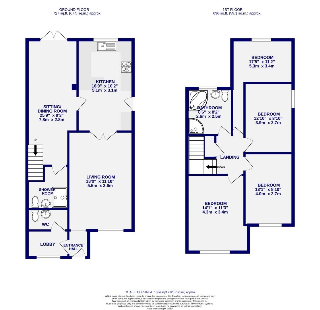 Floorplans For Ashbourne Way, Woodthorpe, York