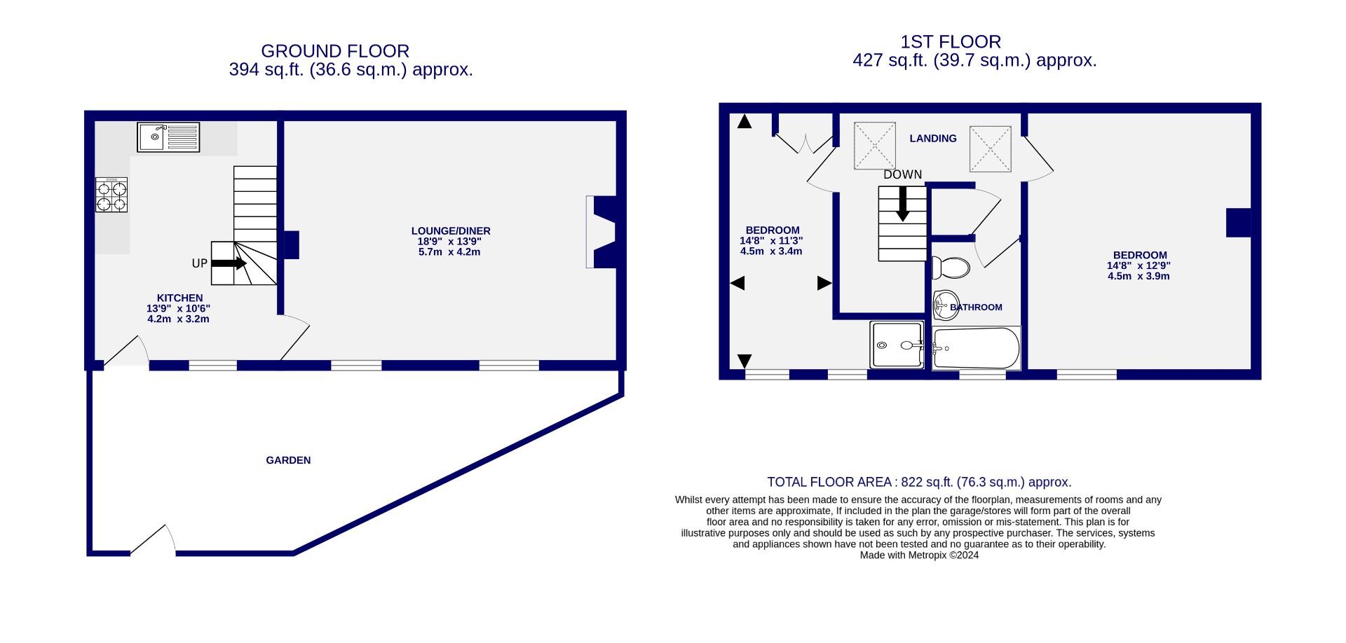 Floorplans For Harrogate Road, Green Hammerton, York