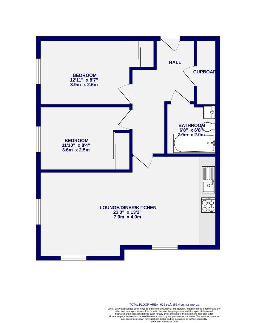 Floorplans For Birch Close, Huntington, York