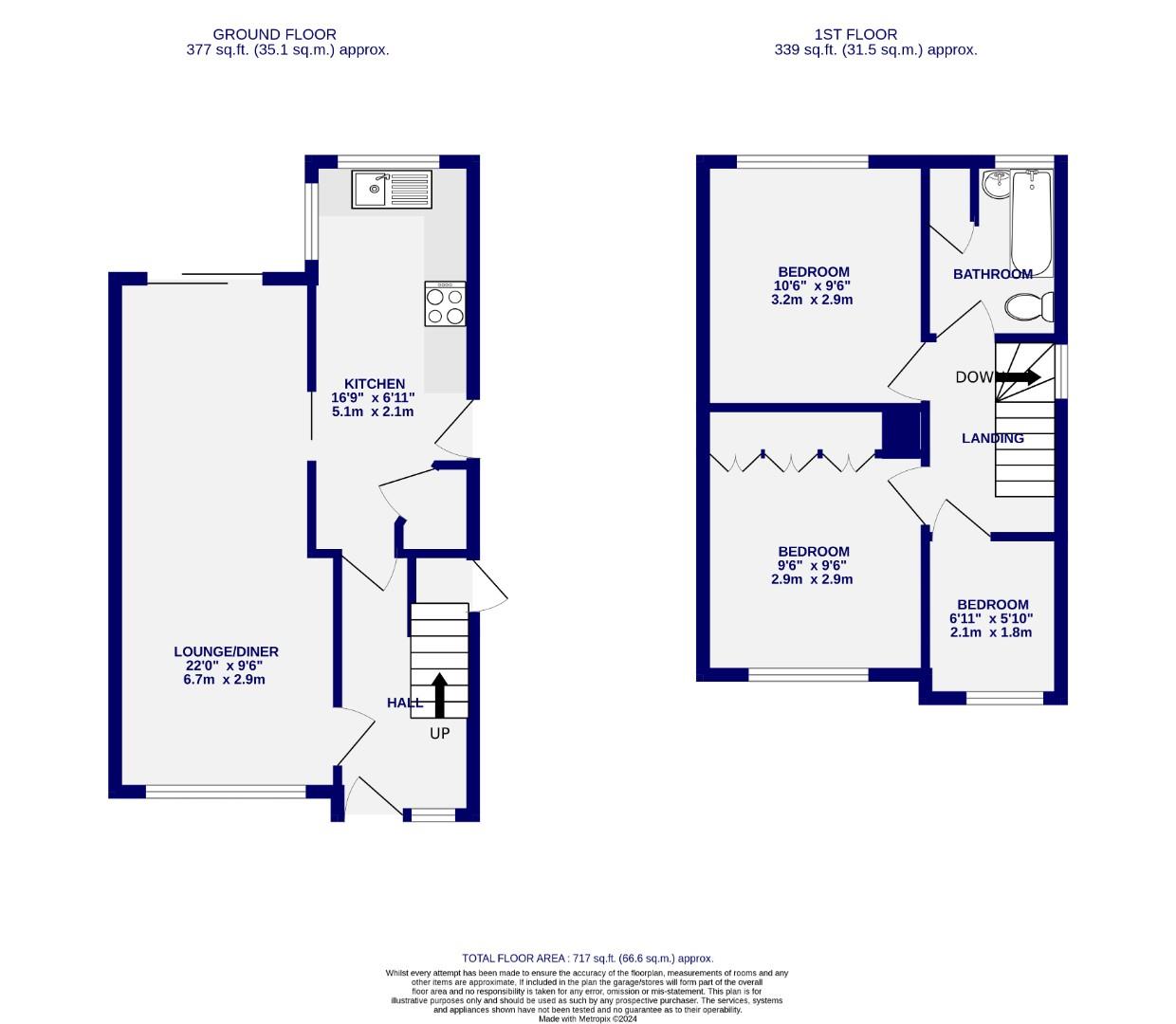 Floorplans For Thornfield Drive, York