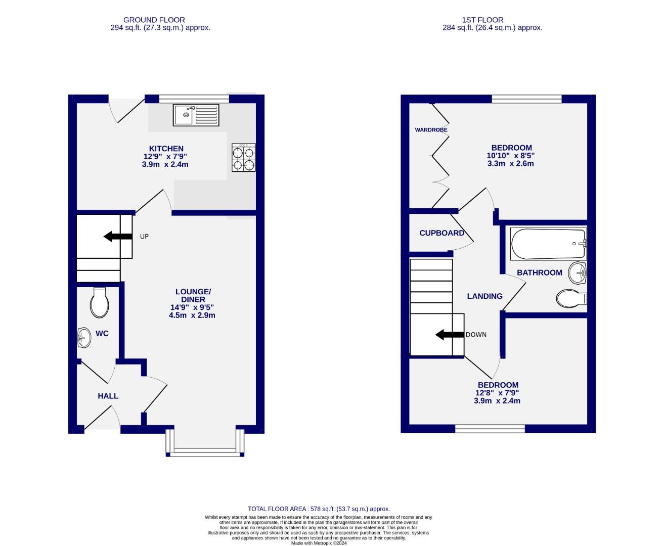 Floorplans For Roseberry Grove, Clifton Moor, York