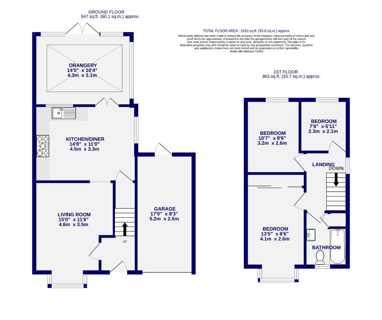 Floorplans For Redmires Close, York