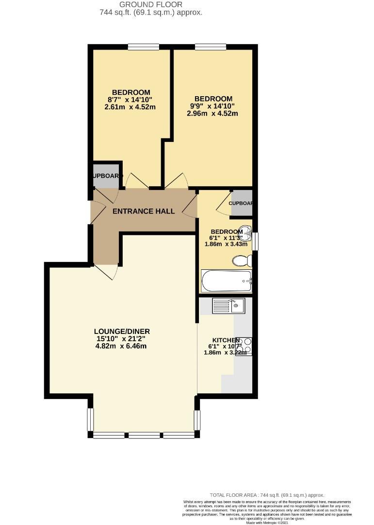 Floorplans For Island House, Dennison Street, York, YO31