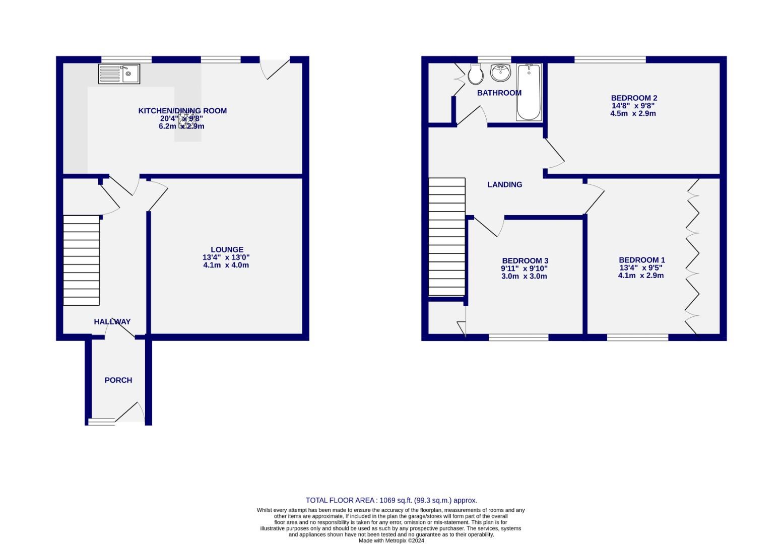 Floorplans For Pump Alley, Bolton Percy, York