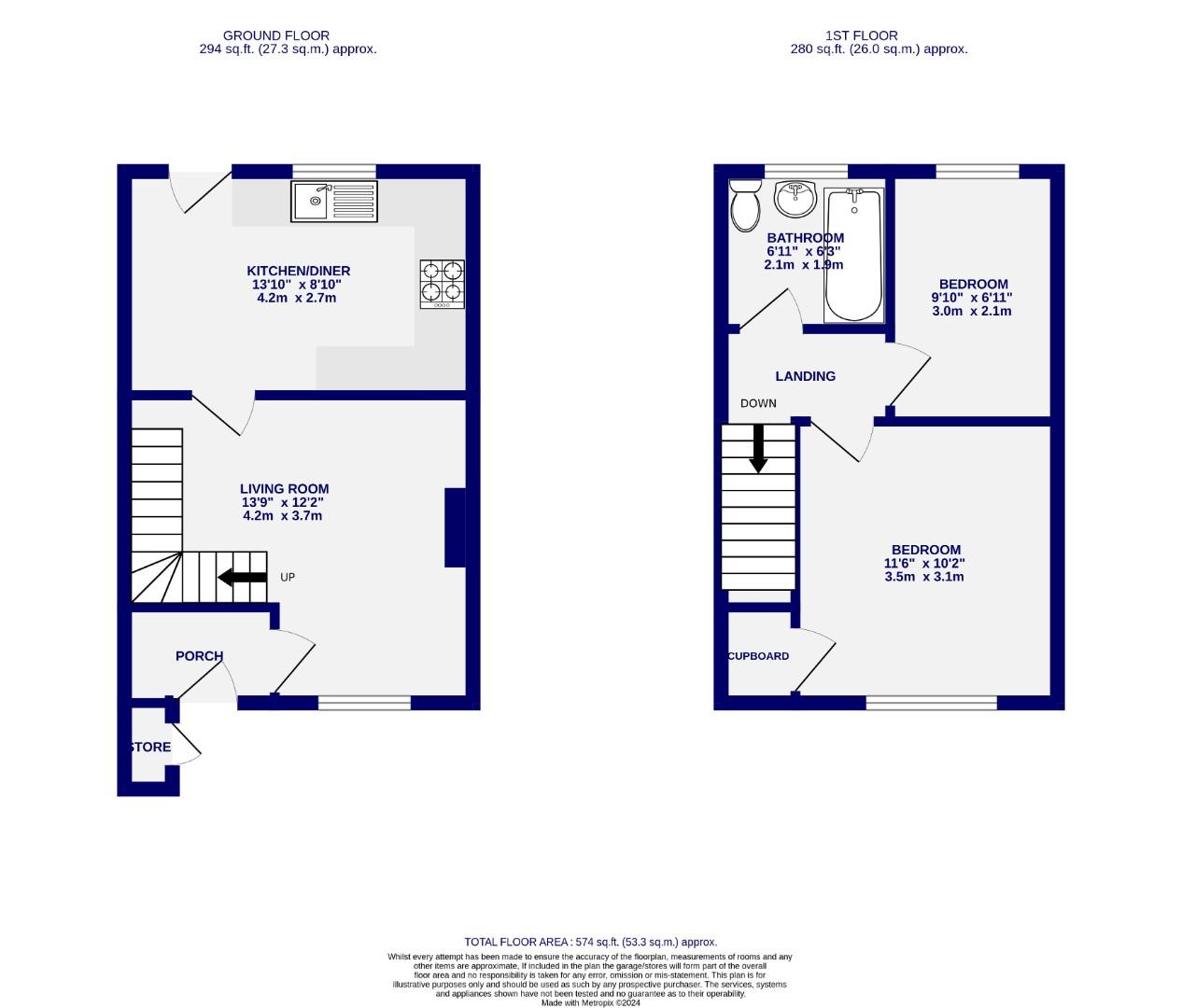 Floorplans For Gale Lane, York