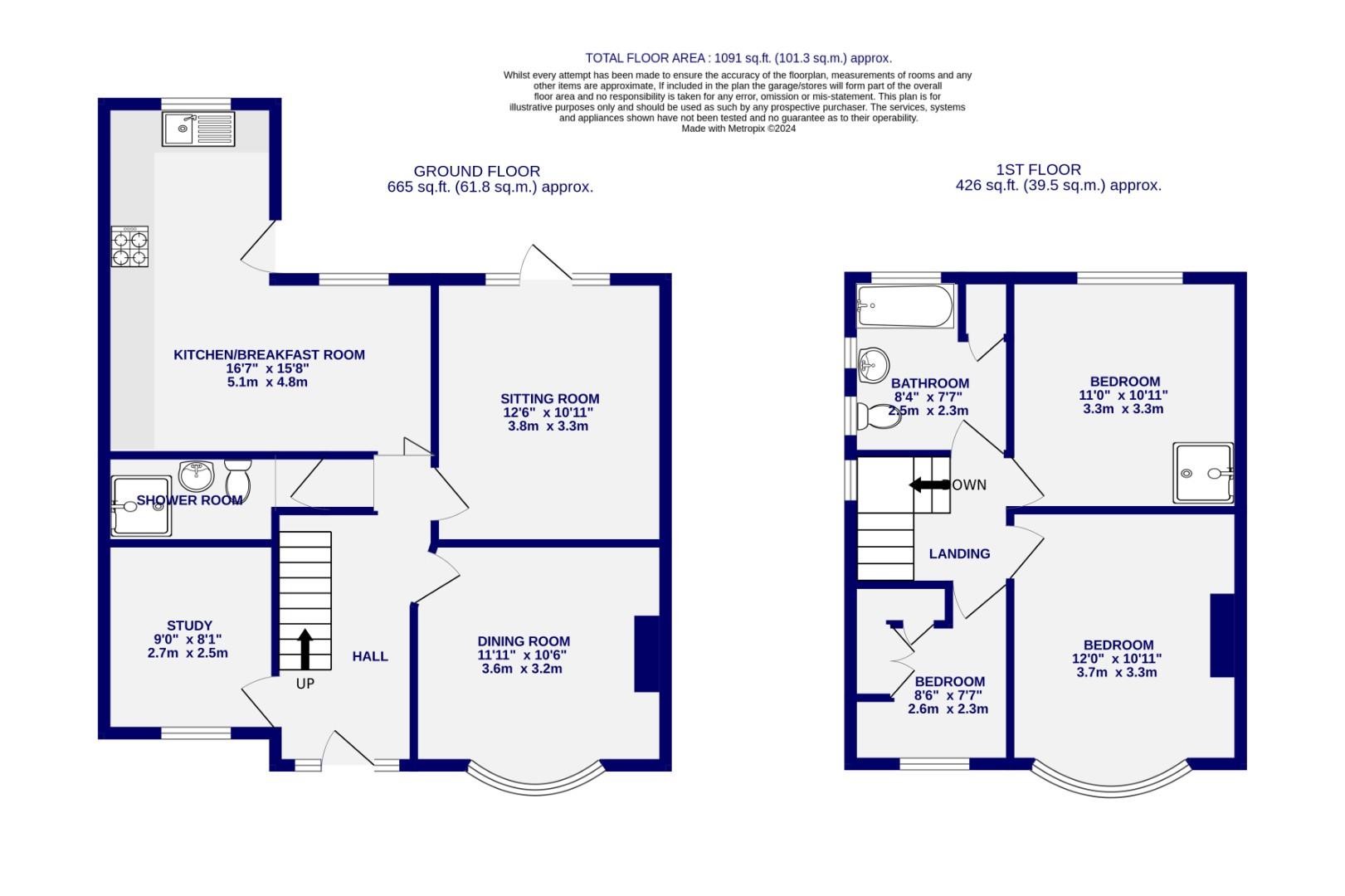 Floorplans For Elmfield Avenue, York