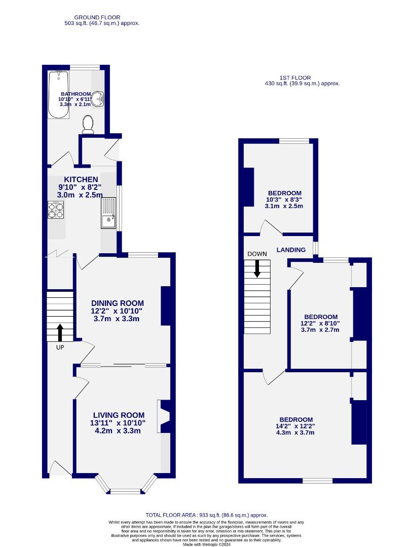 Floorplans For Lindley Street, York