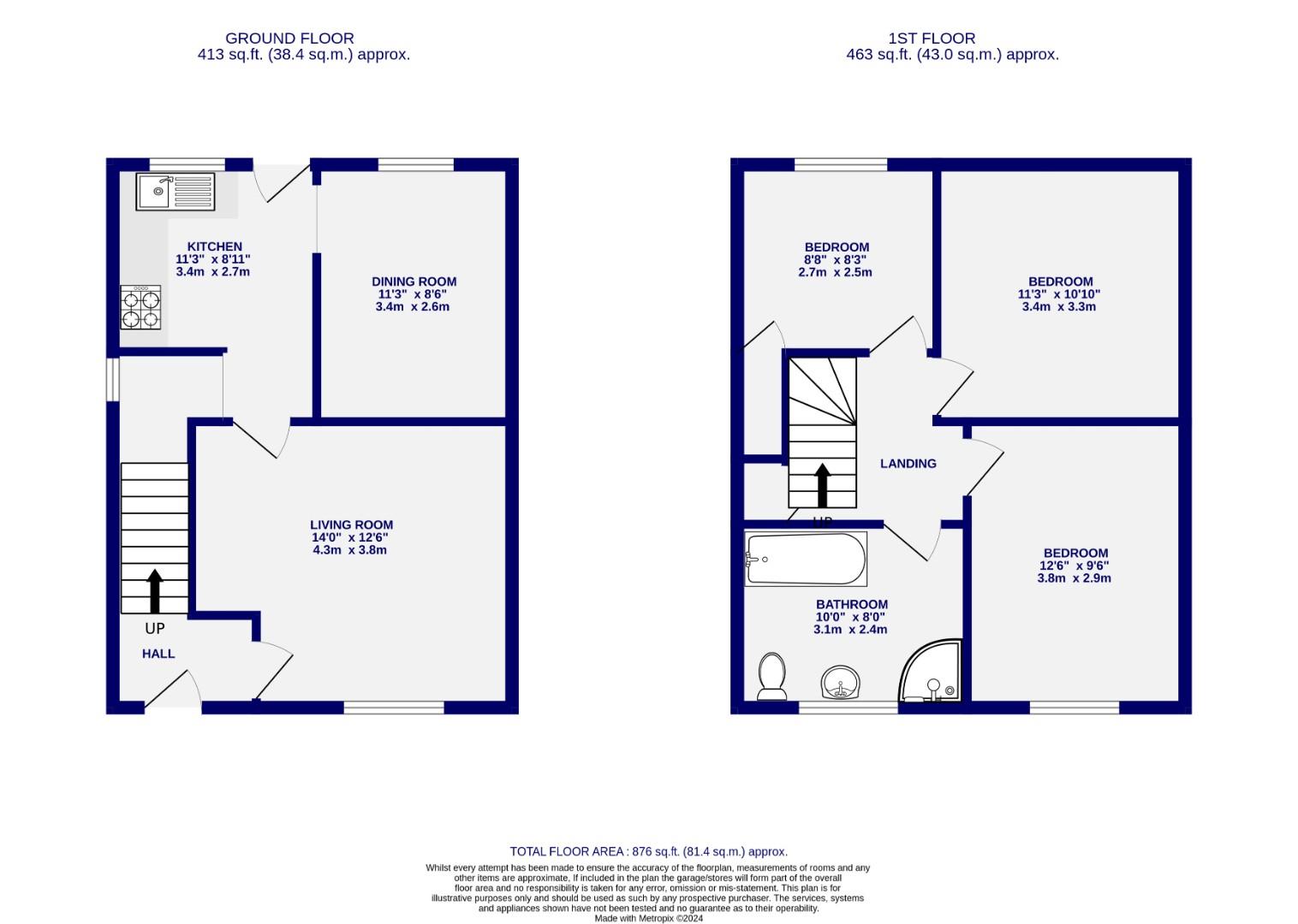 Floorplans For Peter Hill Drive, York