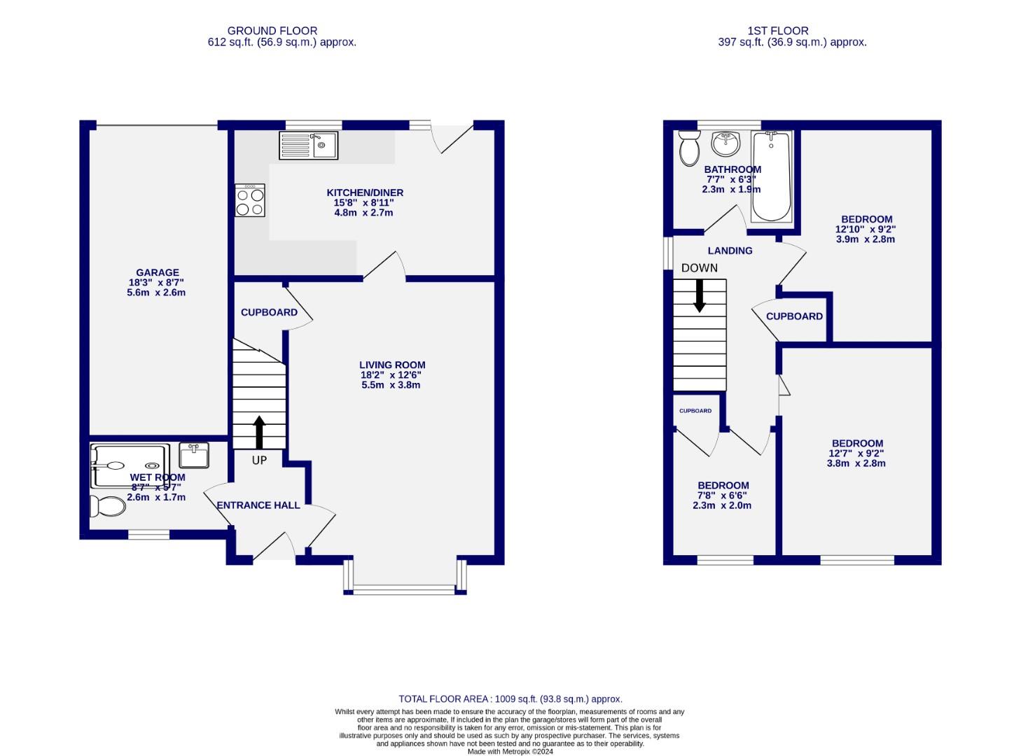 Floorplans For Main Street, Wilberfoss, York