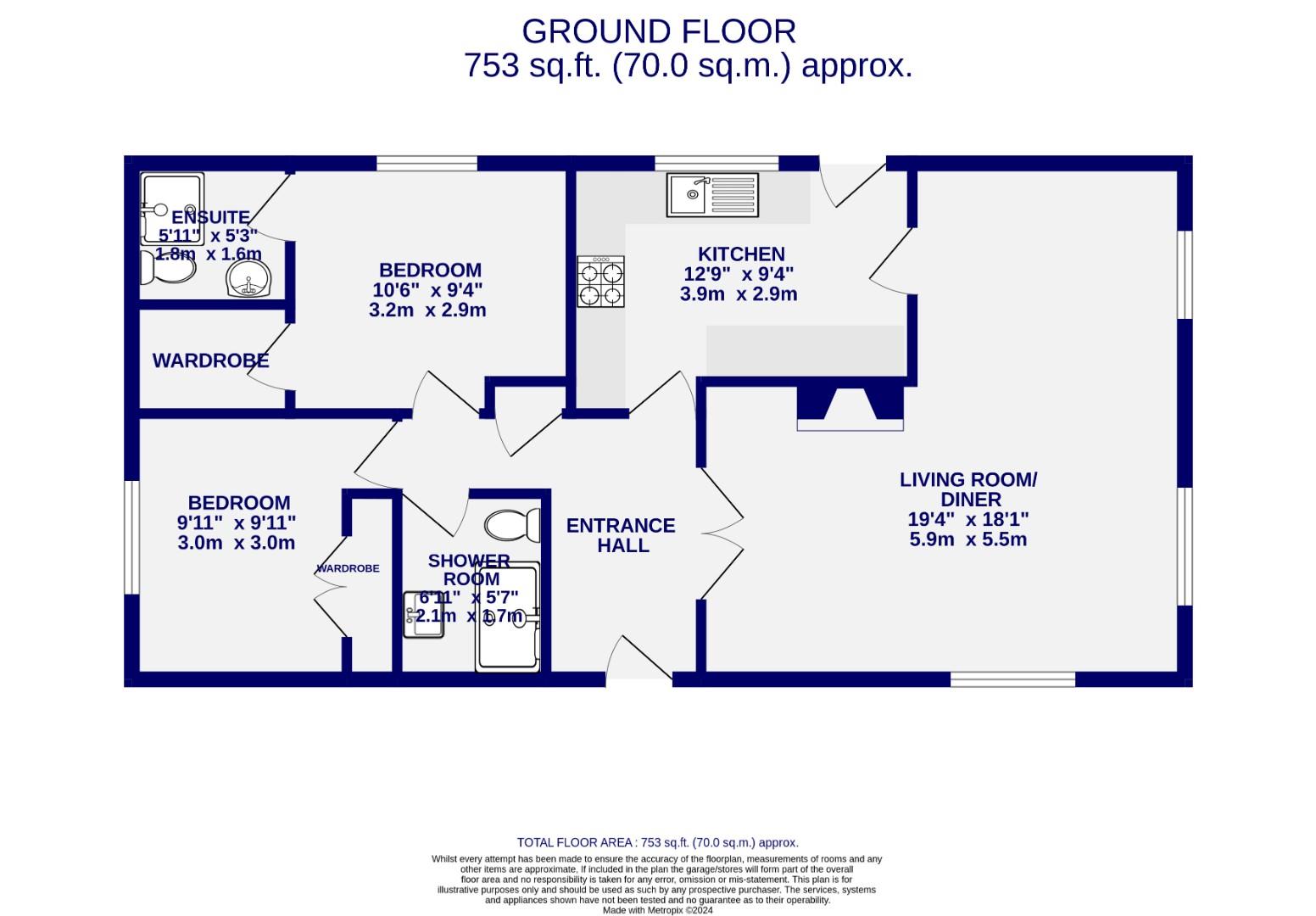 Floorplans For Pheasant Way, Acaster Malbis, York