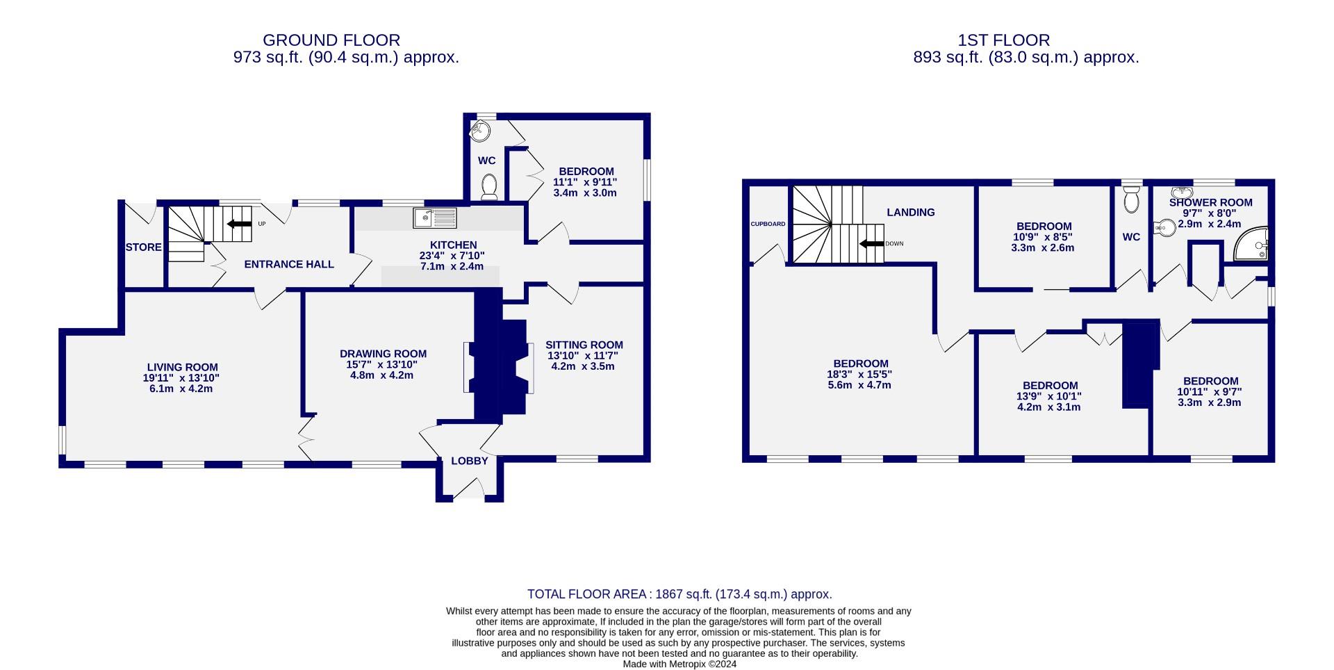 Floorplans For Forge Lane, Deighton, York