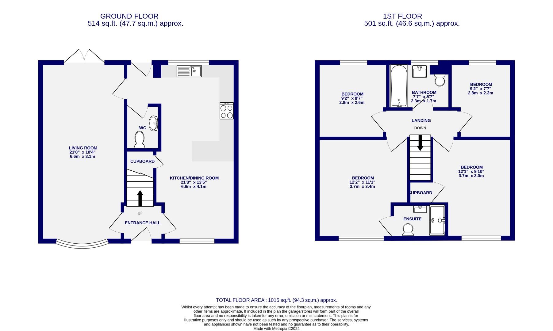 Floorplans For Bowyers Close, Copmanthorpe, York