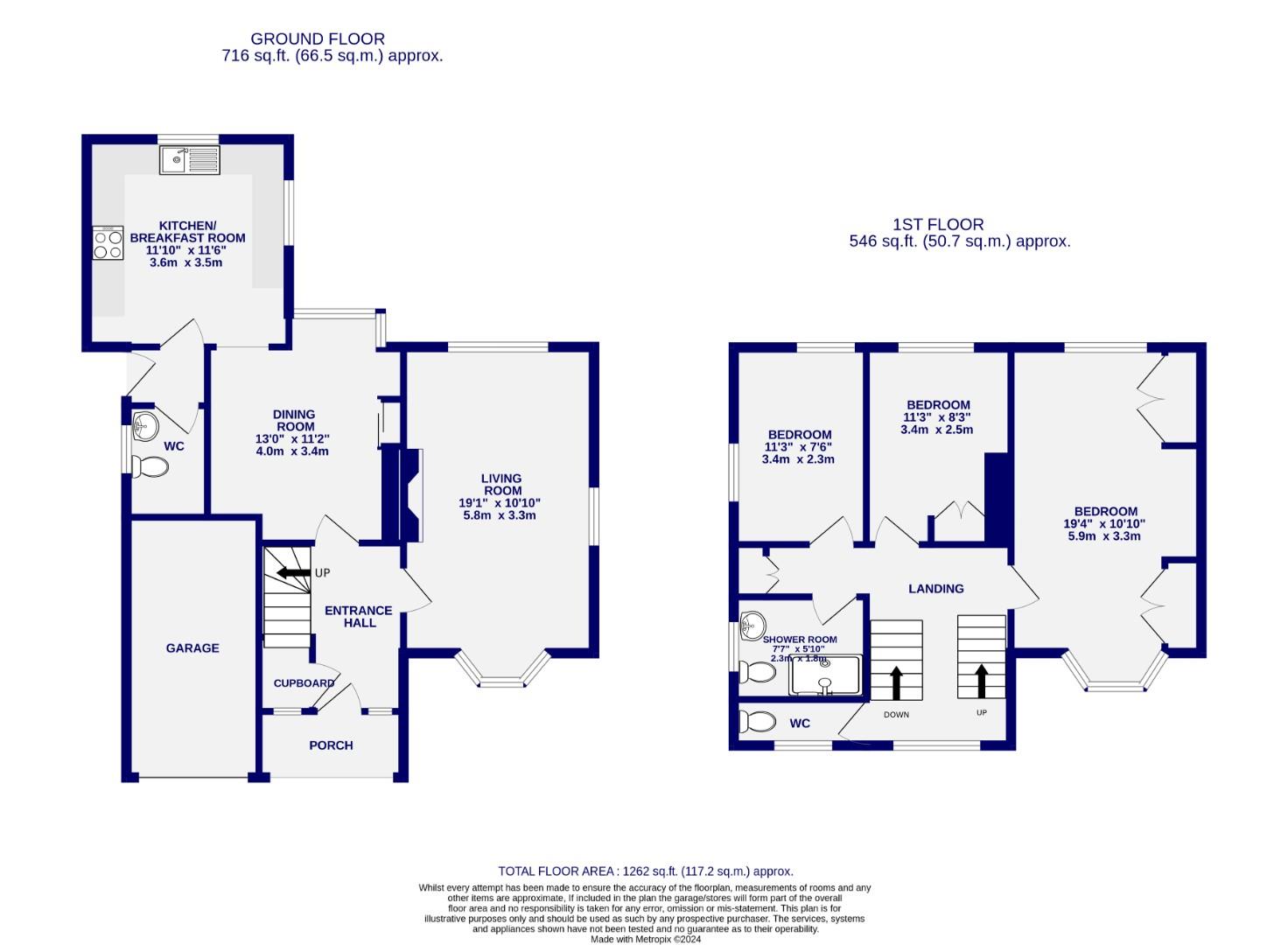 Floorplans For Top Lane, Copmanthorpe, York