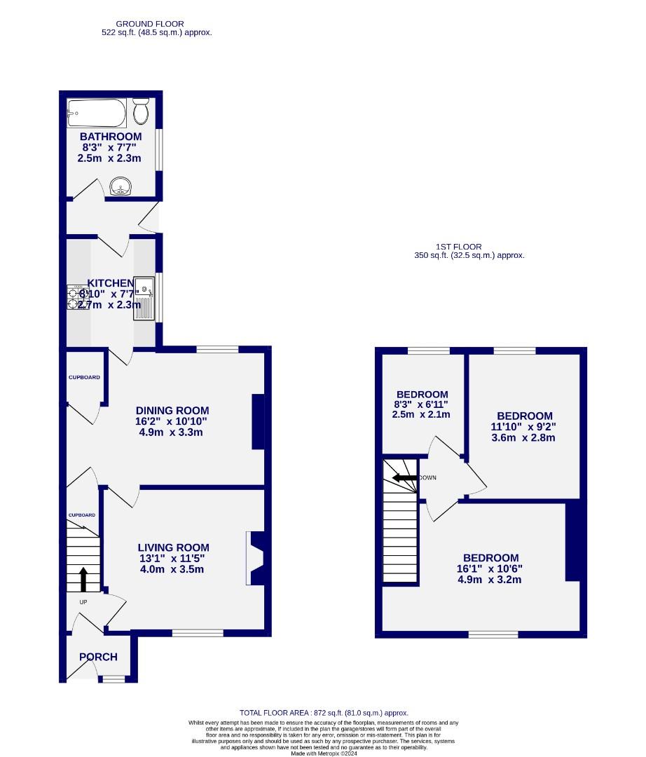 Floorplans For Station Road, Copmanthorpe, York