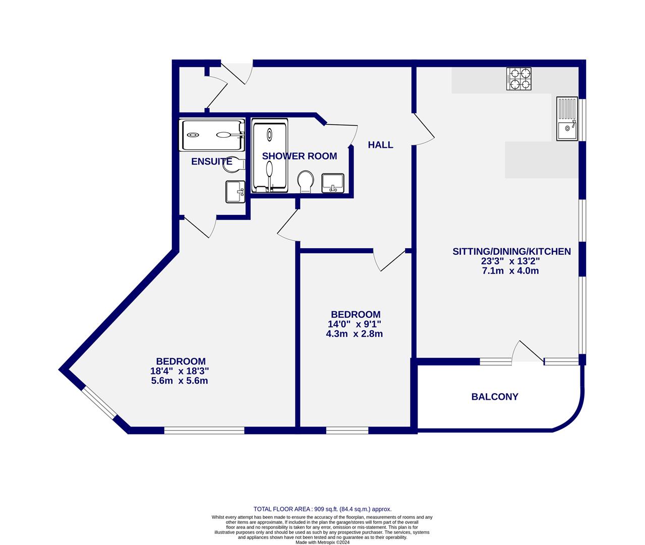 Floorplans For Florence House, Eboracum Way, York, YO31 7SQ