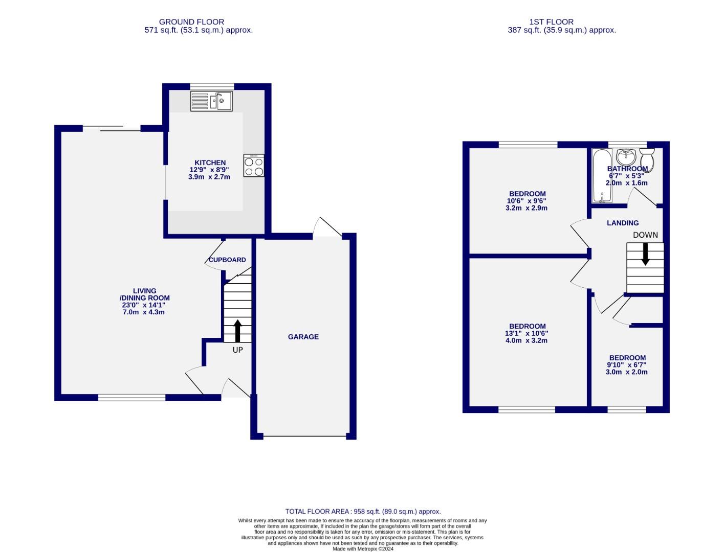 Floorplans For Acomb Wood Close, York