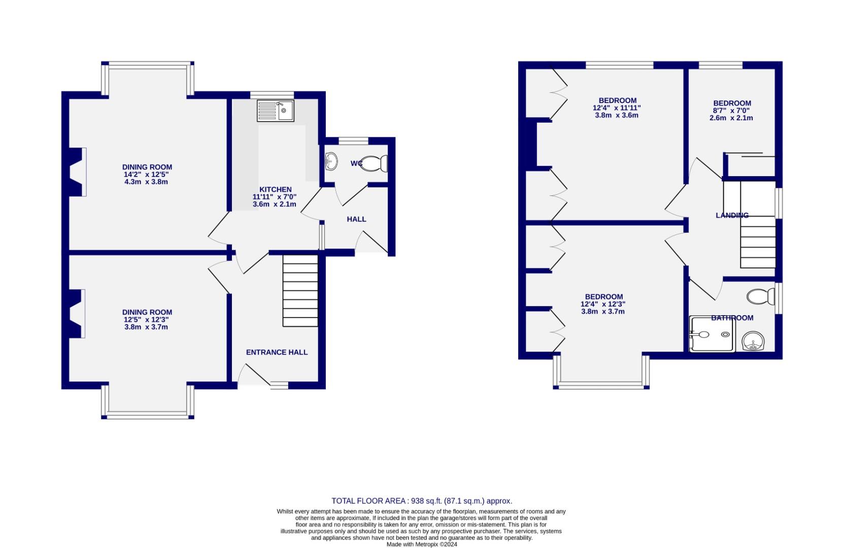 Floorplans For Eastward Avenue, York