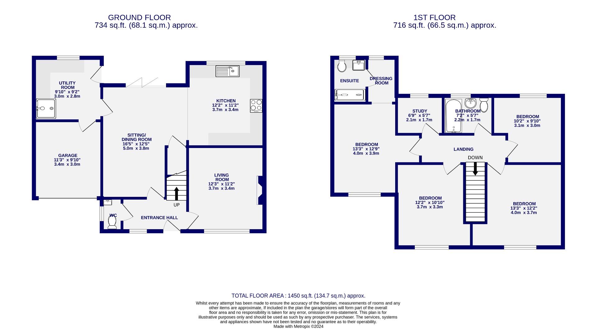 Floorplans For Homefield Close, Copmanthorpe, York