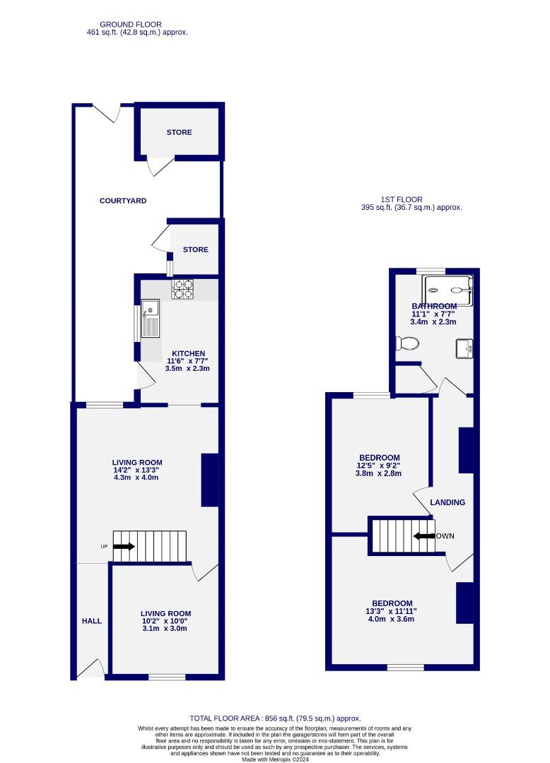 Floorplans For Curzon Terrace, York