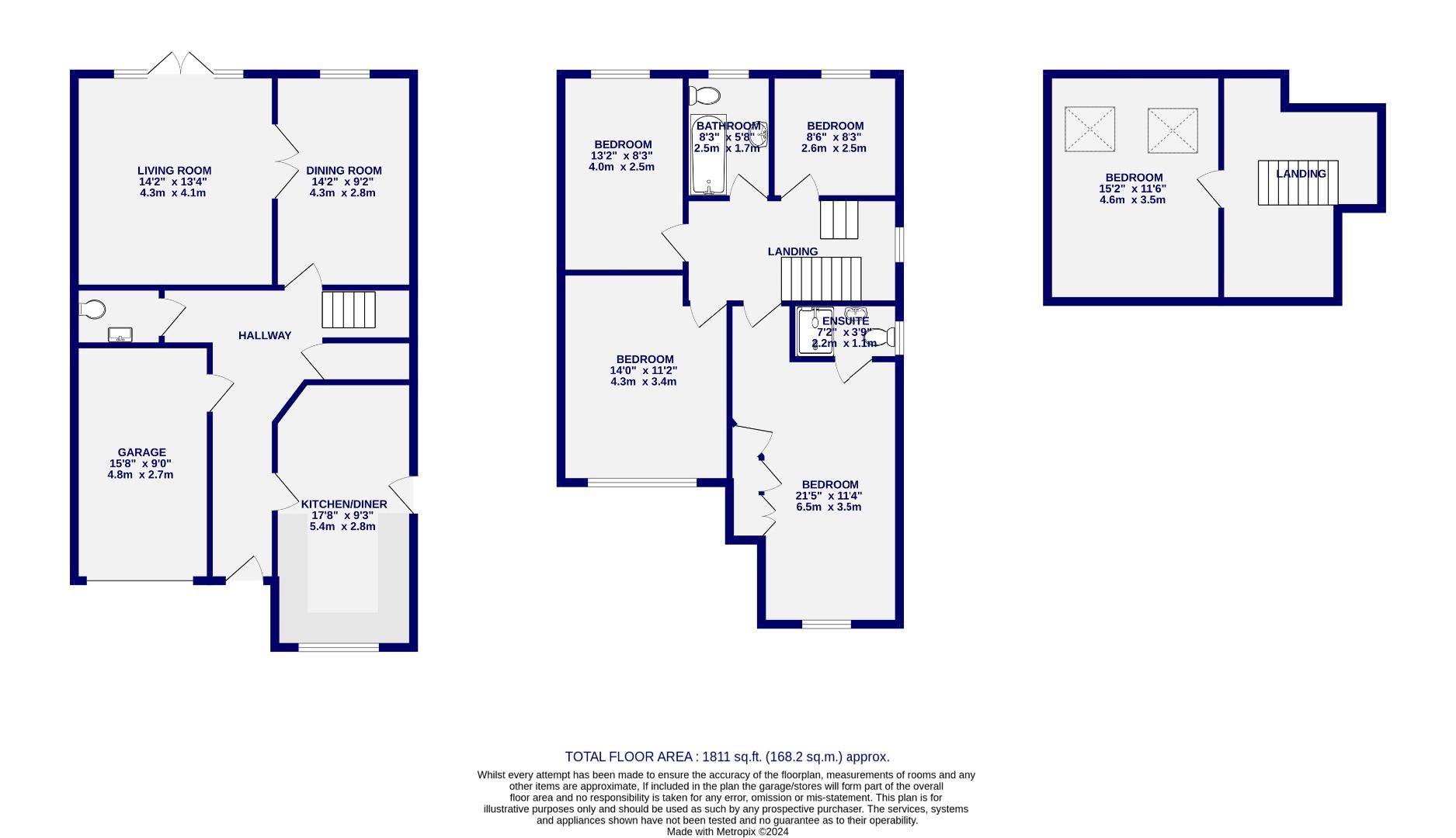 Floorplans For Eastfield Avenue, Haxby, York