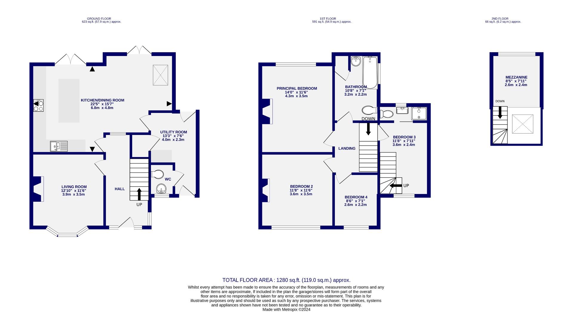 Floorplans For Westminster Road, York